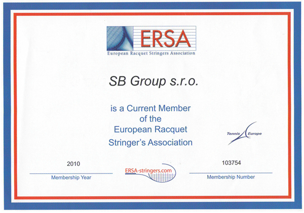 ERSA certifikát